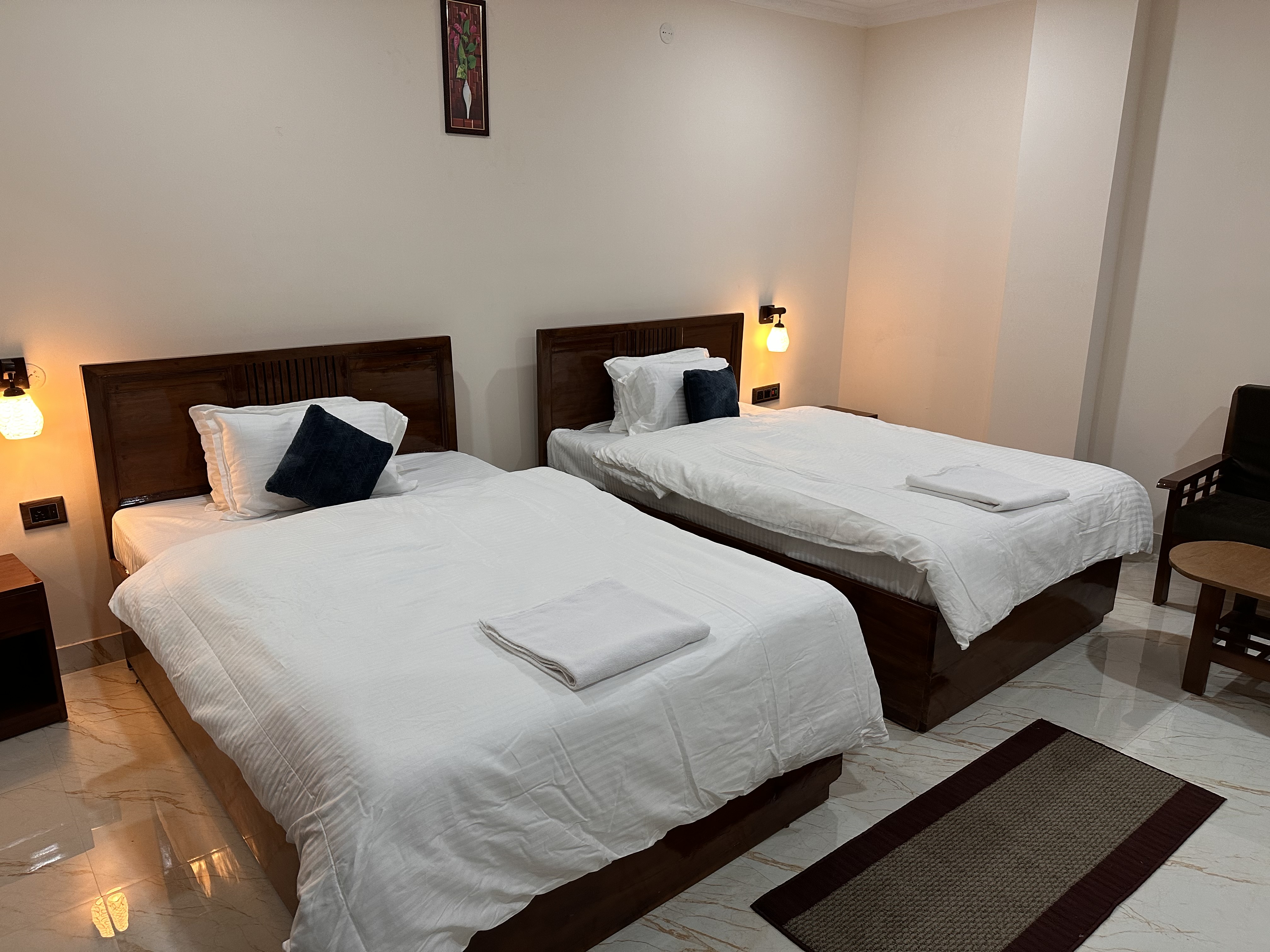 Executive Twin Bed Room With Balcony(Non-AC)